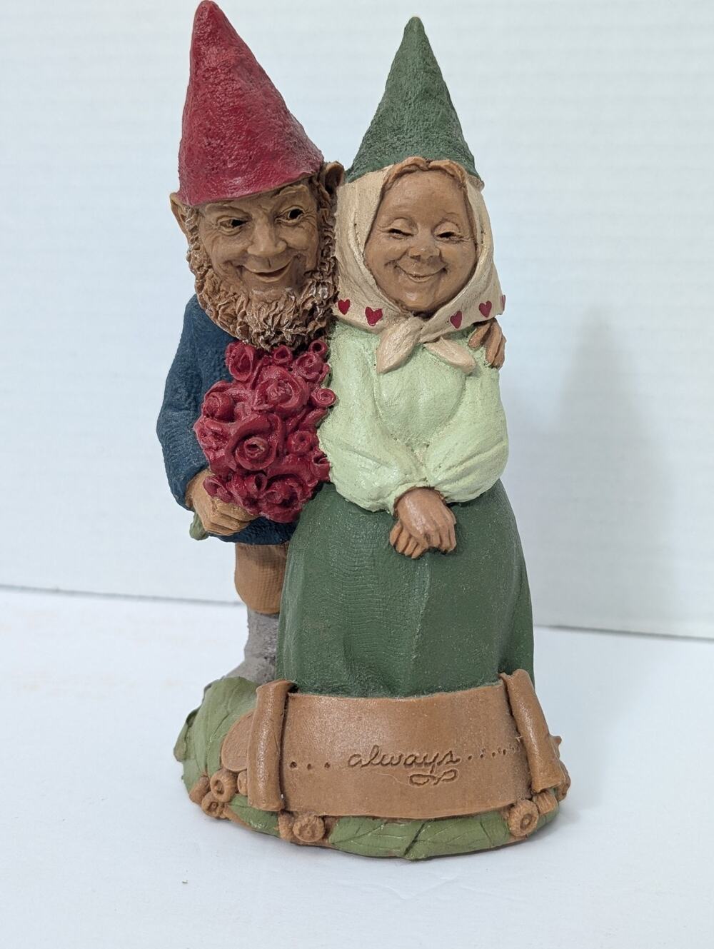 Tom Clark Cairn Gnome Figurine Always 1998 Signed #5307 Love Couple Vintage Deco